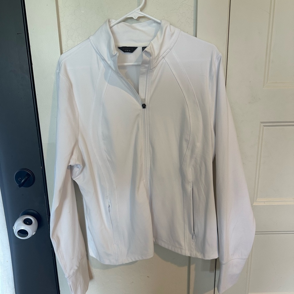 White Zip Up Jacket